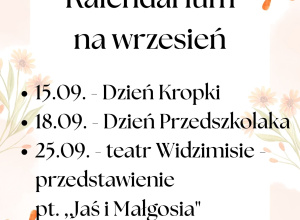 Kalendarium na wrzesień
