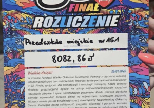 Rozliczenie WOŚP.