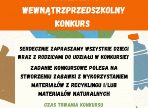 Konkurs wewnątrzprzedszkolny EkoZabawka