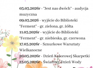 Wydarzenia zaplanowane na marzec