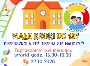 Małe kroki do 151. Przedszkola też trzeba się nauczyć